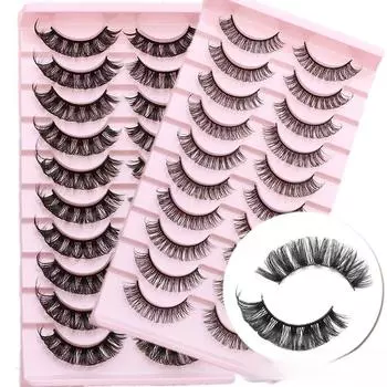 Новые ресницы DD Curl 10-23 мм, русские объемные накладные ресницы, 3D норковые ресницы, многоразовые пушистые накладные ресницы, наращивание ресниц