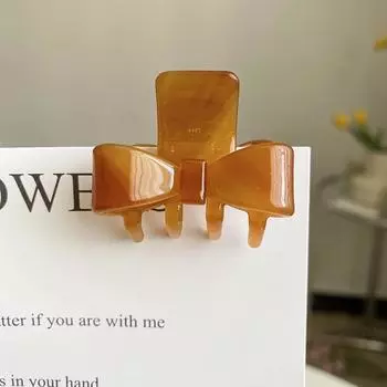 Новые ретро ацетатные маленькие заколки для волос для женщин, изысканные банты, заколки для волос, боковые заколки для волос для девочек, аксессуары для волос, корейские заколки для волос сплав оранжевый
