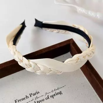 Новые ретро атласные повязки на голову с перекручиванием и перекрещиванием для женщин и девушек, темпераментный обруч для волос, однотонная повязка для волос, модные женские аксессуары для волос
