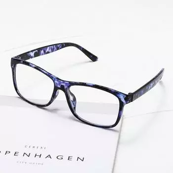 Новые ретро и модные очки для пресбиопии с защитой глаз высокой четкости, толстой оправой для очков для пресбиопии среднего и пожилого возраста +1.0 синий