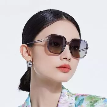 Новые ретро модные ультра легкие квадратные роскошные поляризационные солнцезащитные очки UV400 женские большие размеры оптические очки по рецепту