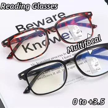Новые ретро удобные очки для чтения с защитой от синего света прогрессивные мультифокальные пресбиопические очки антирадиационные очки для дальнего зрения 1
