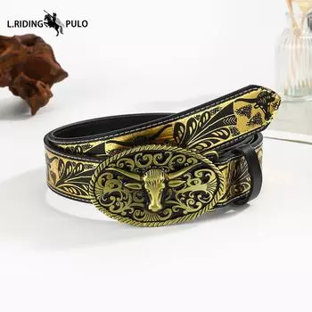 Новые Ретро Универсальные Джинсы Женский Ремень Высококачественный Удобный Ремень 100cm золотой