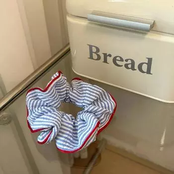 Новые резинки для волос красные с синей полоской милые свежие эластичные резинки для волос для девочек женщин аксессуары для волос