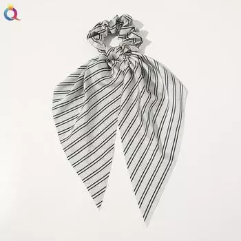 Новые резинки для волос с цветочным принтом, шифоновый бант, эластичные резинки для волос, женские резинки для волос, резинки, платок для хвостика, модные аксессуары для волос