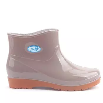 Новые резиновые сапоги для отдыха, женские туфли на низком каблуке с круглым носком, водонепроницаемые резиновые сапоги средней высоты, женские сапоги fgb78 36 красный