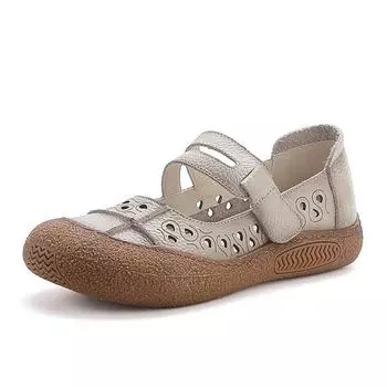 Новые римские туфли-лодочки женские туфли из коровьей кожи на плоской подошве ленивые туфли женские туфли Мэри Джейн широкие осенние туфли для вождения женские туфли на плоской подошве CN 35