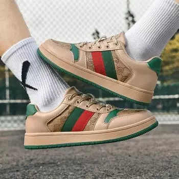 Новые роскошные белые кроссовки для бега, дизайнерские мужские и женские кожаные спортивные туфли для активного отдыха на шнуровке, для скейтборда, для прогулок и отдыха 36