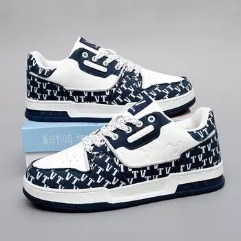 Новые роскошные брендовые дизайнерские кроссовки для мужчин и женщин, модные белые кроссовки с буквенным принтом, на толстой подошве, повседневные спортивные кроссовки для ходьбы 36