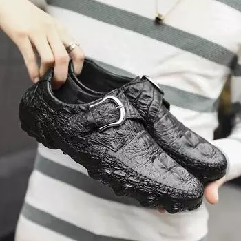 Новые роскошные брендовые мокасины из натуральной кожи, мужские повседневные кожаные туфли для ходьбы на открытом воздухе, высококачественные дизайнерские удобные мокасины с мягкой подошвой 38 чёрный
