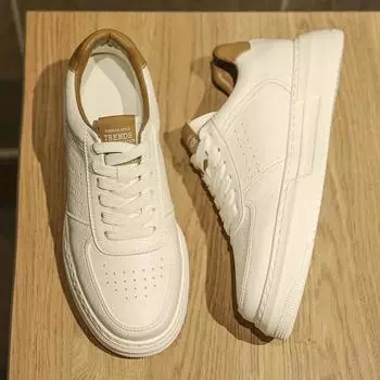 Новые роскошные брендовые мужские повседневные туфли, высококачественная спортивная обувь для мужчин, уличные кроссовки, удобные кожаные белые туфли, мокасины 39