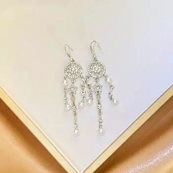 Новые роскошные инкрустированные циркониевые звезды полые кисточки серьги-джокеры женские