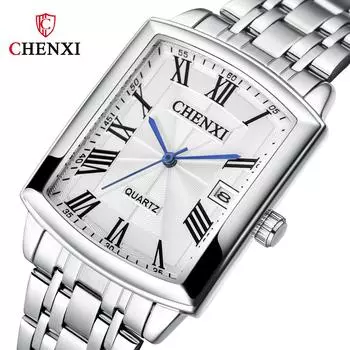 Новые роскошные мужские часы высшего бренда с коробкой, мужские повседневные мужские кварцевые часы с календарем