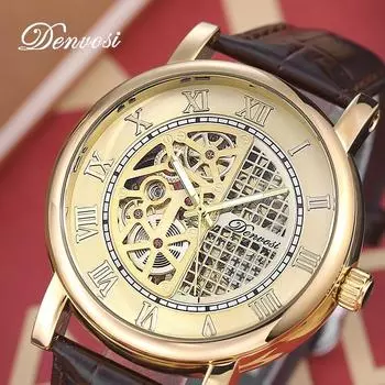 Новые роскошные мужские часы высшего бренда с коробкой, автоматические полые светящиеся мужские механические часы