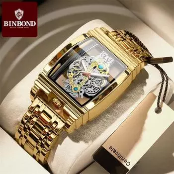 Новые роскошные мужские часы высшего бренда с коробкой, модные мужские кварцевые часы в форме бочонка