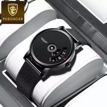 Новые роскошные мужские часы высшего бренда, водонепроницаемые мужские кварцевые часы