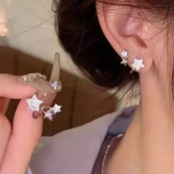 Новые роскошные серьги-гвоздики с жемчугом и кристаллами неправильной формы, изысканные серьги-гвоздики с цирконием для женщин, модные украшения, аксессуары для вечеринок