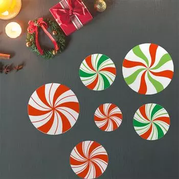 Новые рождественские креативные самоклеящиеся наклейки на пол с рисунком из мультфильмов для праздничного украшения