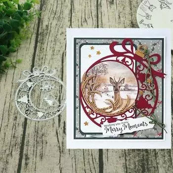 Новые рождественские металлические трафареты, рождественские трафареты для DIY, бумажная открытка для скрапбукинга, декоративное ремесло, тиснение, высечки 1 pcs
