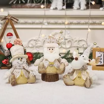 Новые рождественские украшения с подсветкой, фигурка Санта-Клауса, украшения с оленями, снеговиком, куклы, украшение для дома, праздничные принадлежности