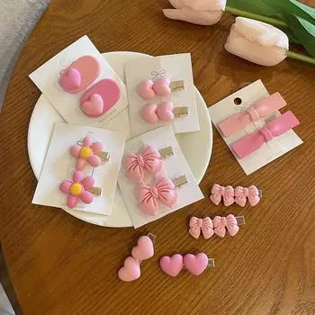 Новые розовые милые милые заколки для волос с мороженым для девочек, детские милые заколки для волос, повязка на голову, заколки, модные детские аксессуары для волос 9349A