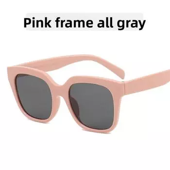 Новые розовые женские солнцезащитные очки классические элегантные ультралегкие солнцезащитные очки Douyin солнцезащитные очки интернет-знаменитости оптом