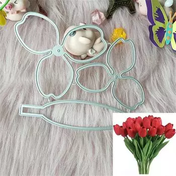 Новые розы цветы металлическая резка штампованная форма скрапбукинг украшения тисненый фотоальбом украшения изготовление открыток своими руками поделки One Size серебряный