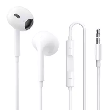 Новые с функцией Volume Noise, включая звонки, высокая четкость, совместимы со всеми интерфейсами [Выпуск 2025 г.] Наушники, проводные, разъем 3,5 мм, микрофон, защита от спутывания,