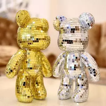 Новые самоклеящиеся настоящие стеклянные мини-квадратные зеркала, мозаичная плитка, наклейки для ванной комнаты, сделай сам, ручная работа, изготовление украшений для дома 4x30CM золотой