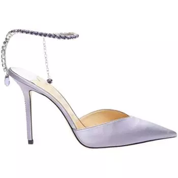 Новые сандалии со стразами и цепочкой, летние брендовые подиумные женские туфли на высоком каблуке 8,5 см, острый черный пикантный тонкий каблук, размер 34-42 42