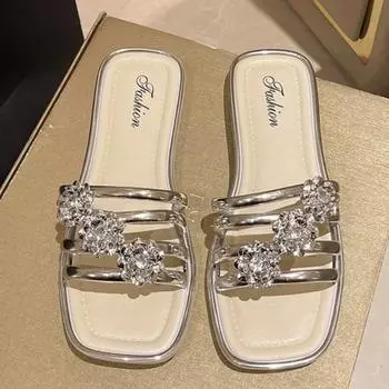 Новые сандалии женские летние сандалии на мягкой подошве женские пляжные тапочки 36 чёрный