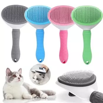 Новые щетки для собак, расчески для кошек, самоочищающиеся щетки для удаления шерсти домашних животных, инструменты для ухода за собаками и кошками, расчески для удаления колтунов, аксессуары для собак