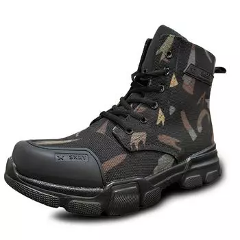 Новые Сделано в Китае Повседневная обувь Кожаная парусиновая модная обувь Тактические ботинки Обувь для охраны труда 40 чёрный