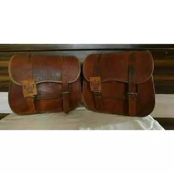 Новые седельные сумки для мотоциклов из козьей кожи, седельная сумка, багажная сумка для Sportster коричневый
