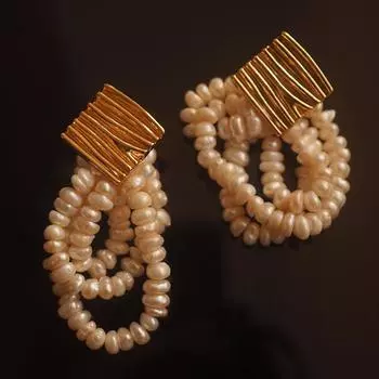 Новые серьги-бусины в стиле ретро-ниши с ретро-клипсами и без отверстий для ушей