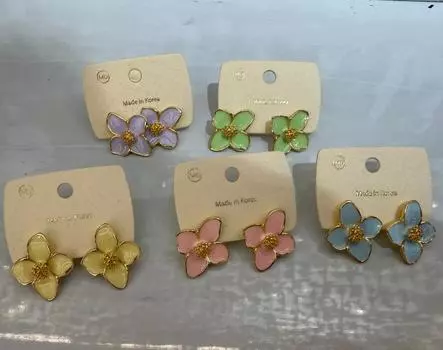 Новые серьги-цветы конфетного цвета с преувеличенной легкой роскошью и изысканными ощущениями, серьги для женщин, нежные и уникальные серьги с характером 3.1*2.8cm розовый