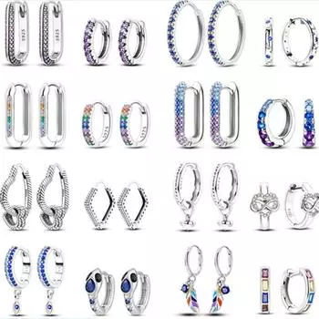 Новые серьги для женщин, серебро 925 пробы, сверкающие ореолы в форме сердца, серьги-кольца с цветком ромашки, модные женские свадебные украшения, подарки белый