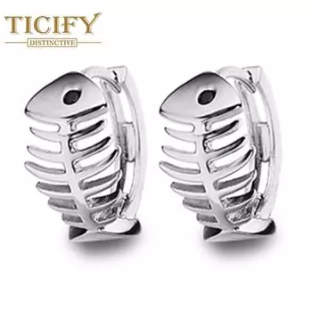 Новые серьги из рыбьей кости, темпераментные женские популярные индивидуальные милые серьги, ювелирные изделия белый