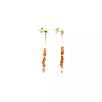 Новые серьги из титановой стали в китайском стиле в старинном стиле, новые серьги-кисточки из натурального камня в ретро-стиле