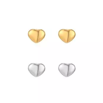 Новые серьги «Романтическая любовь», женские титановые стальные серьги в форме сердца, большие