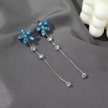 Новые серьги с кисточками в виде листьев вишни, женские длинные серьги с цирконием, темпераментные серьги для вечеринок, ювелирные изделия, подарки 2022