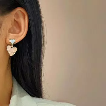 Новые серьги с кристаллами и цирконами Love, модный дизайн, серьги-подвески в форме сердца, женские украшения, украшения для вечеринок