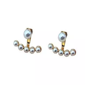 Новые серьги с жемчугом для женщин с серьгами в нишевом дизайне Серьги в французском стиле Simple Temperament