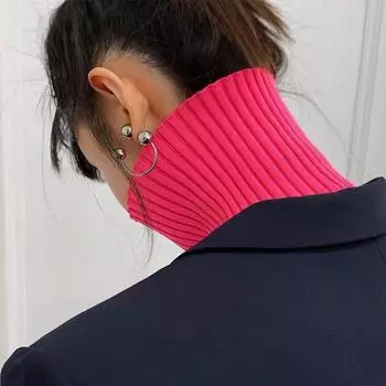 Новые серебряные иглы в стиле ретро, медные серьги-гвоздики