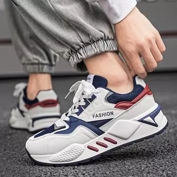 Новые сетчатые дышащие кроссовки для бега, модные повседневные нескользящие мужские туфли с мягкой подошвой, студенческие амортизирующие спортивные туфли 39