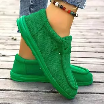 Новые сетчатые дышащие кроссовки, женская Нескользящая вулканизированная обувь на толстой подошве, повседневная легкая обувь на шнуровке больших размеров, обувь на платформе 36 чёрный