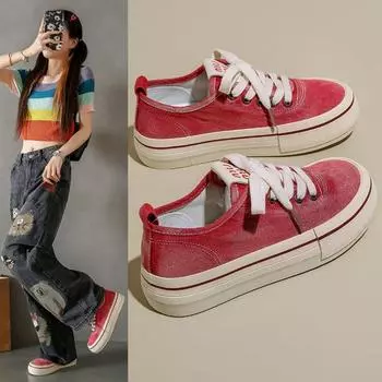 Новые сетчатые дышащие женские повседневные кроссовки на шнуровке из вулканизированной ткани женские кроссовки на платформе женские парусиновые туфли Zapatos De Mujer 35 светло-синий