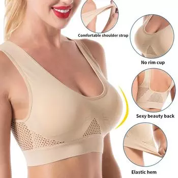 Новые сексуальные беспроводные бесшовные бюстгальтеры для женщин, женский бюстгальтер, спортивный бюстгальтер, топ Bh, большие размеры, сетчатые бюстгальтеры, большой размер, бюстгальтер без косточек 6XL белый