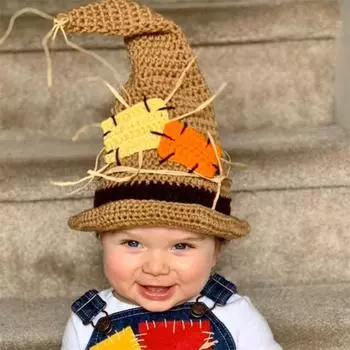 Новые шапки для родителей и детей, шерстяные шапки, зимние праздничные новогодние елочные звездочки, мужские и женские вязаные крючком шапки Children s 50-54cm