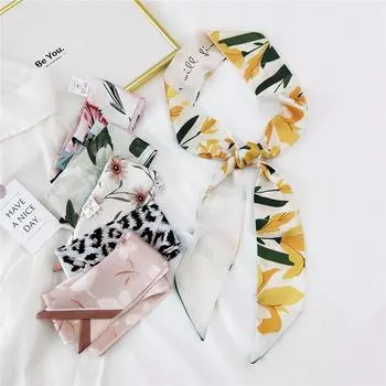 Новые шарфы Шелковые шарфы Женские весенние и осенние длинные декоративные профессиональные шарфы Летние тонкие стили в сочетании с рубашками Стильные 6*125cm